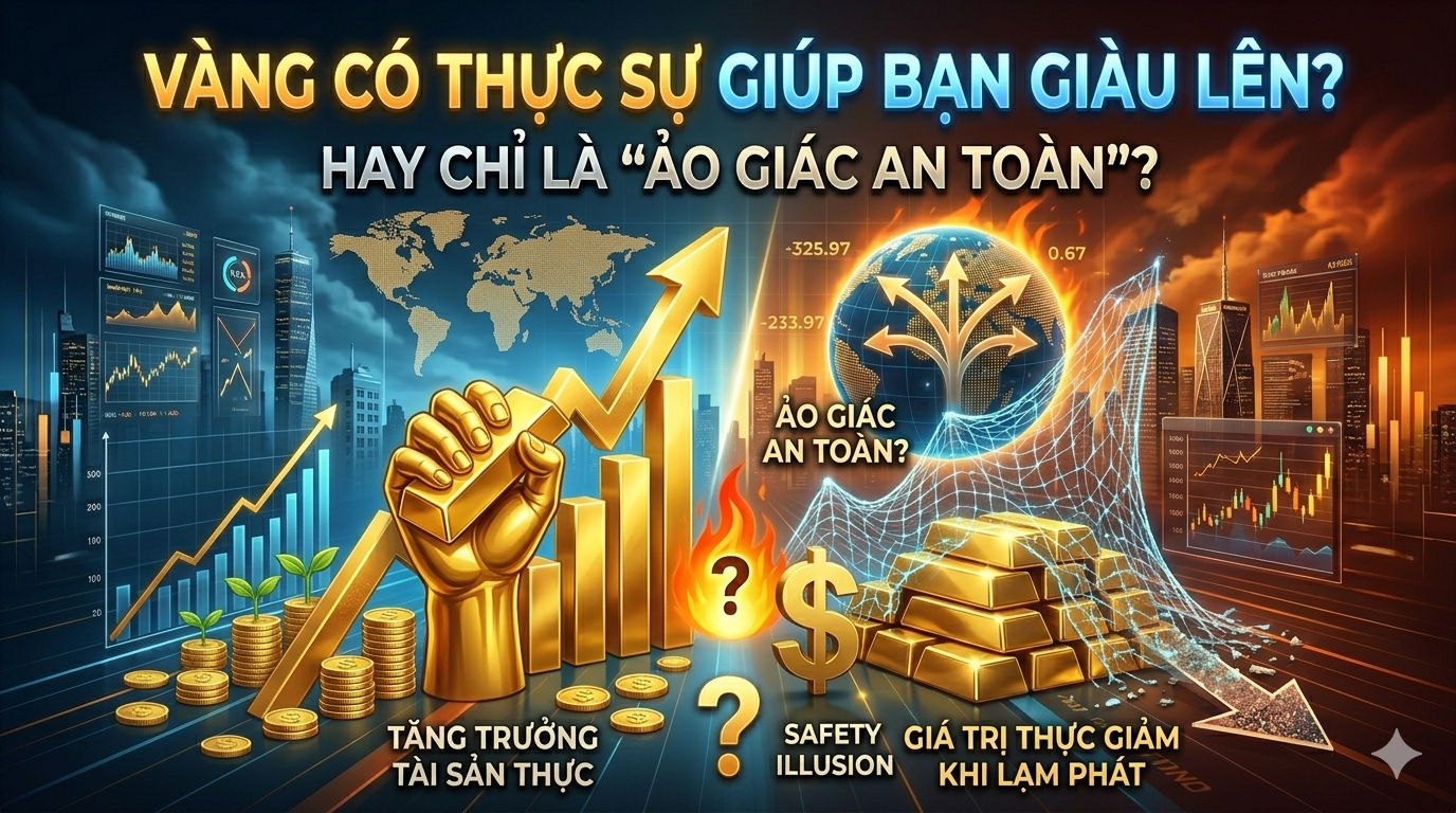 Vàng có thực sự giúp bạn giàu lên? Hay chỉ là “ảo giác an toàn”?